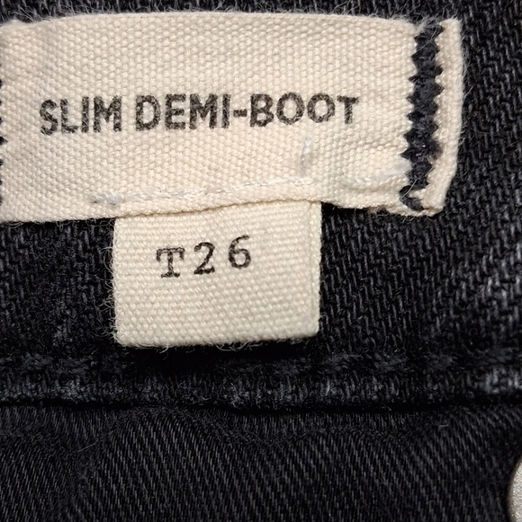 Madewell Tall Slim Demi-Boot Jeans in Lunar Wash Size 26T - Picture 11 of 12